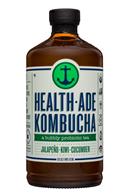 Health-Ade: HealthAde-16oz-Kombucha-JalapenoKiwiCuc-Front