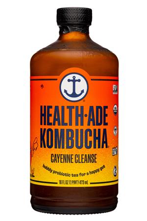 Health-Ade: HealthAde-16oz-2022-Kombucha-CayenneCleanse-Front