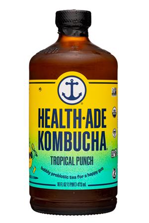 Health-Ade: HealthAde-16oz-2022-Kombucha-TropicalPunch-Front