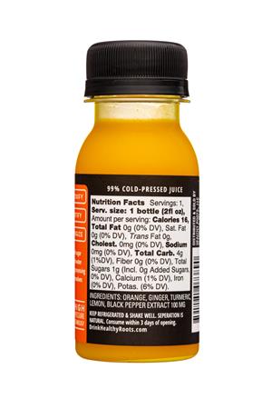 Healthy Roots: HealthyRoots-2oz-2021-WellnessShot-UltraDefense-Facts