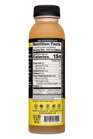 Healthy Roots: HealthyRoots-12oz-2021-Juice-DigestReset-Facts