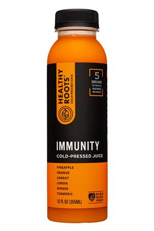 Healthy Roots: HealthyRoots-12oz-2021-Juice-Immunity-Front