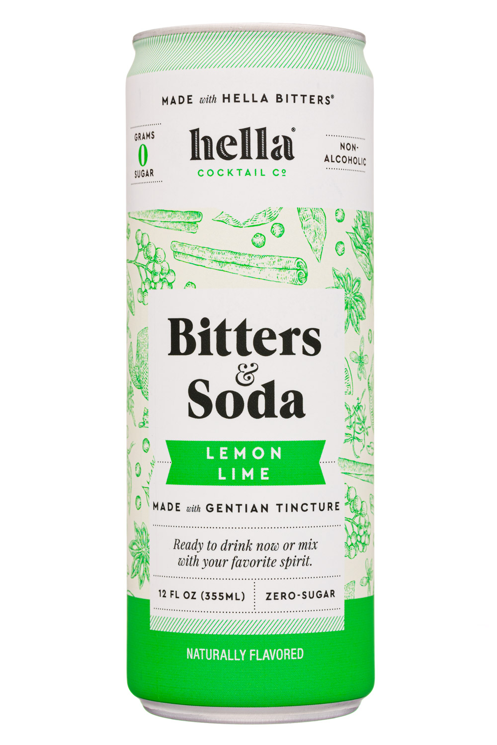 Hella Cocktail Co.: Hella-12oz-2020-BittersSoda-LemonLime