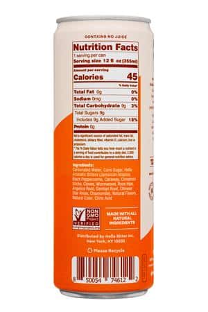 Hella Cocktail Co.: Hella-12oz-2025-Refreshers-SpicedOrange-Facts