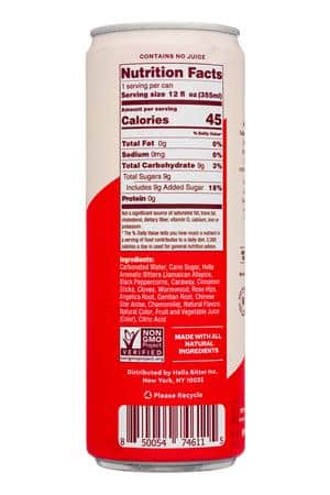 Hella Cocktail Co.: Hella-12oz-2025-Refreshers-CherryLime-Facts