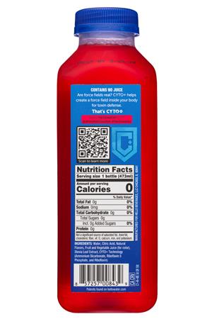 Hello Water- Natural Essence Water: HelloWater-16oz-2021-ToxinDefense-CherryLime-Facts