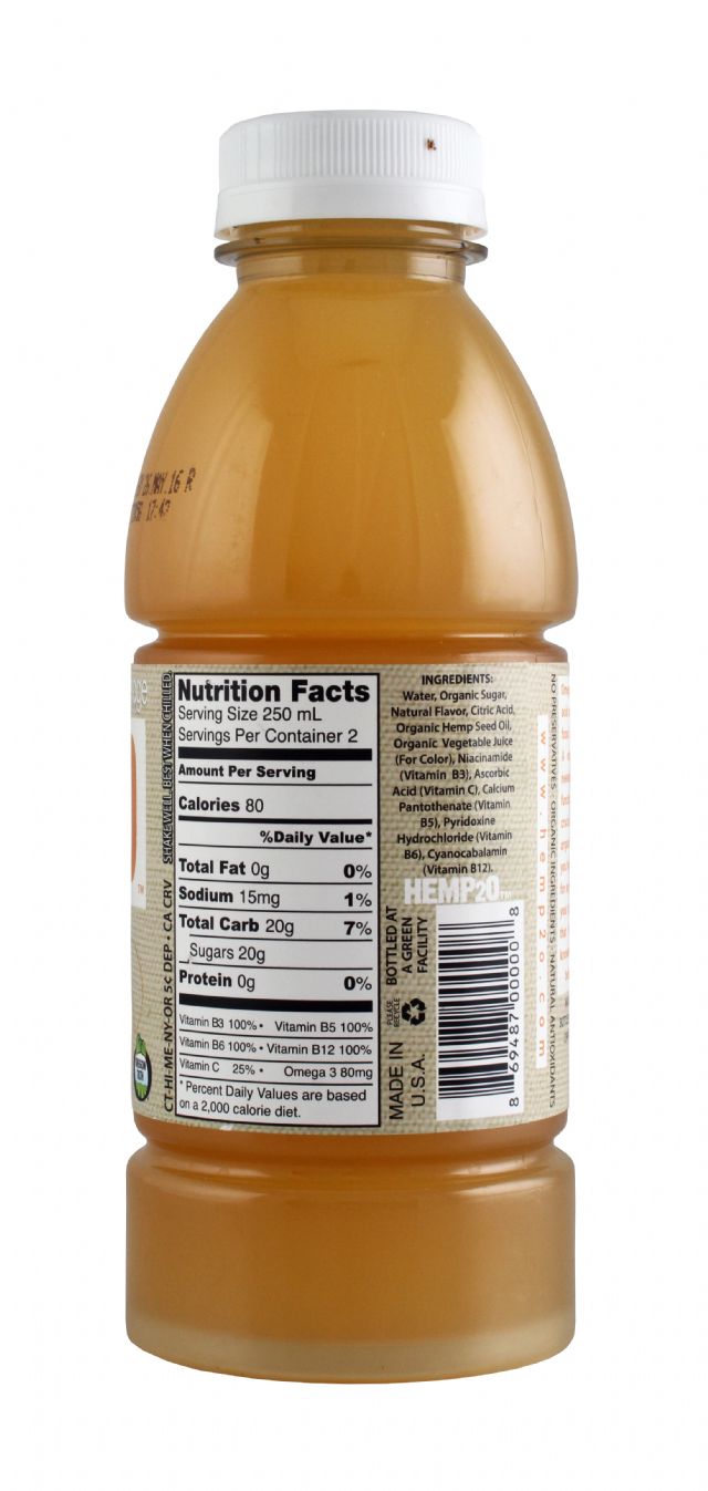 Hemp2O: Hemp20 Orange Facts