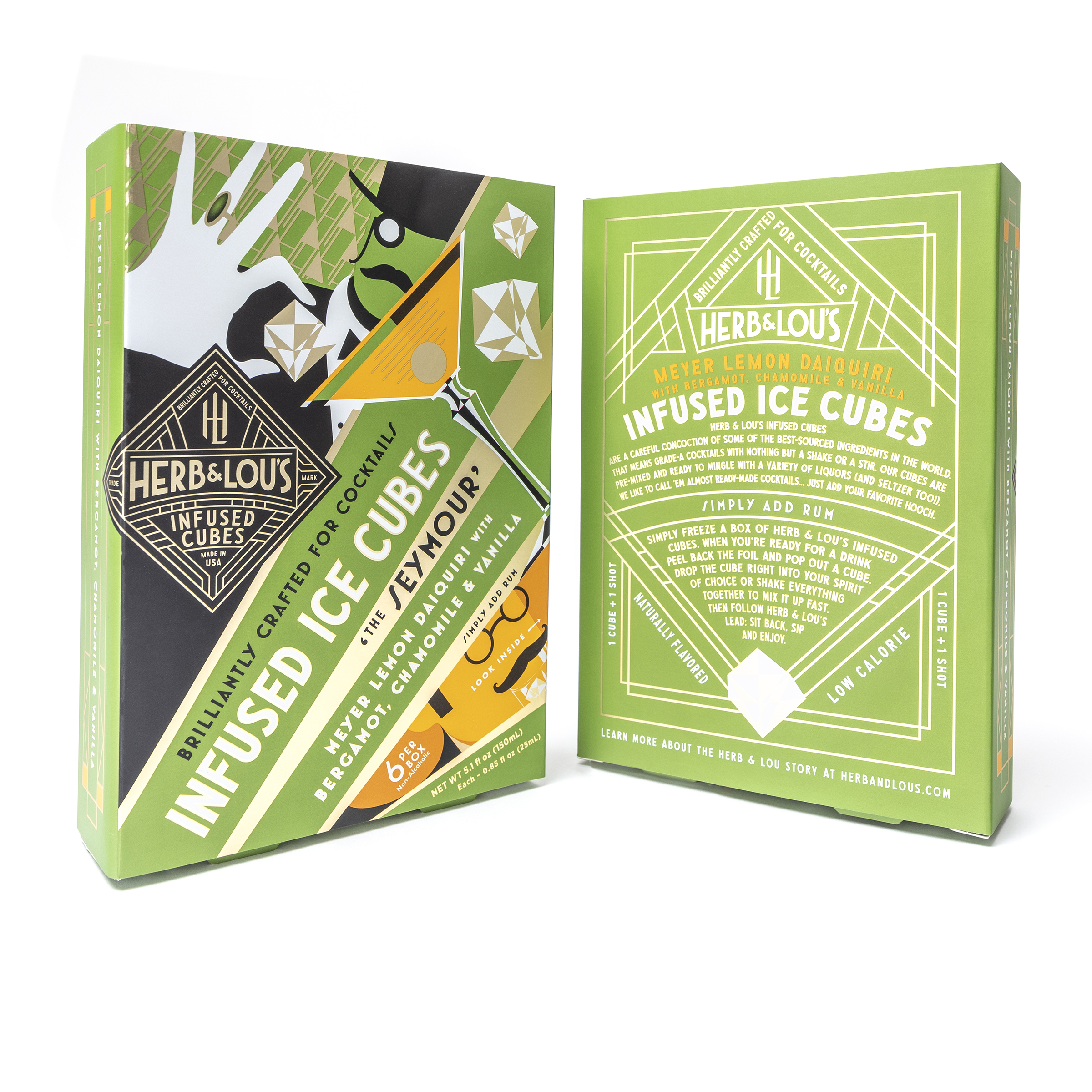 Herb & Lou's Infused Cubes for Cocktails: Photo of The Seymour - Imagined for Rum - Herb & Lou's Infused Ice Cubes (uploaded by company)