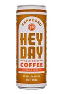 HeyDay Cold Brew Coffee: Heyday-11oz-ColdBrew-Espresso-Front