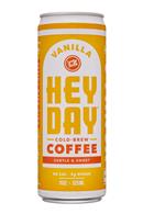 HeyDay Cold Brew Coffee: Heyday-11oz-ColdBrew-Vanilla-Front