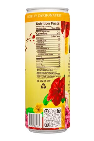 Hibisbloom: Hibisbloom-12oz-2022-FlowerDrink-CascadeVanilla-Facts