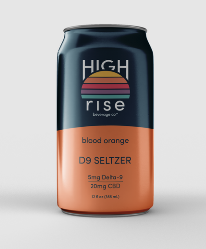 High Rise : Photo of Blood Orange Delta-9 Seltzer  - High Rise  (uploaded by company)
