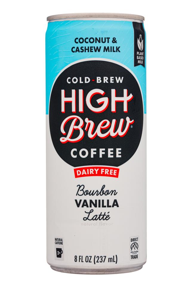 High Brew Coffee: HighBrew-8oz-2020-DairyFree-VanillaLatte-CoconutCashew-Front