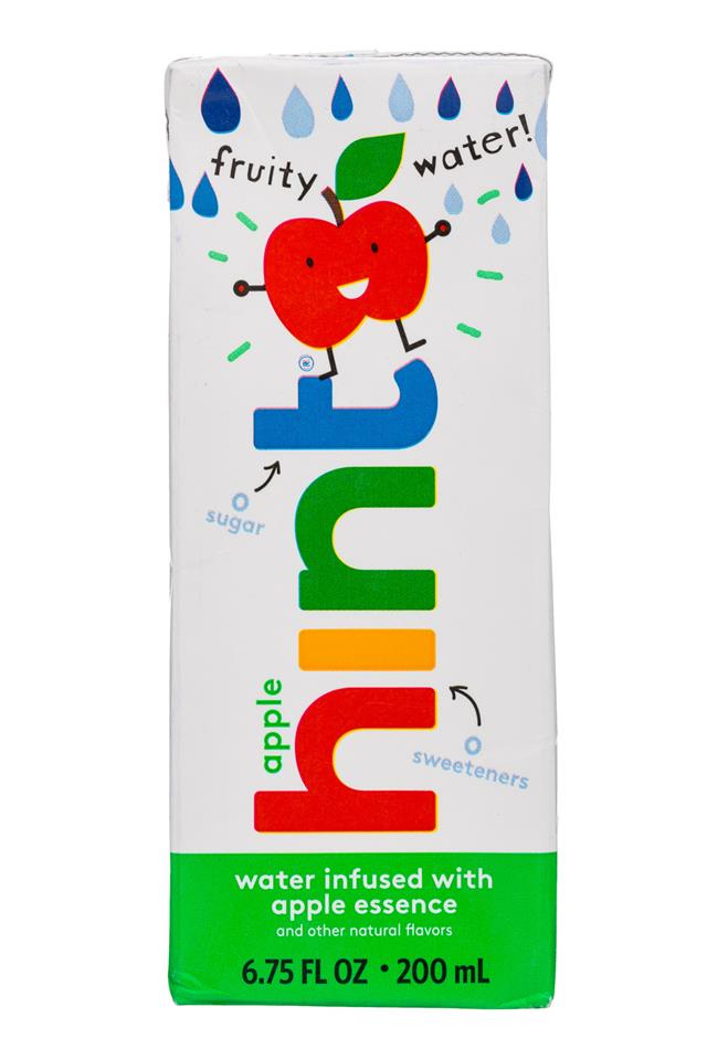 Hint Fruity Water: Hint-7ozBox-FruityWater-Apple-Front