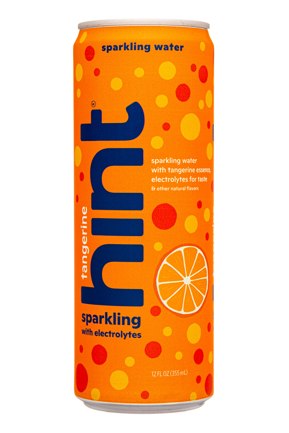 Hint Water: Hint-12oz-2024-SparklingWater-Tangerine-Front