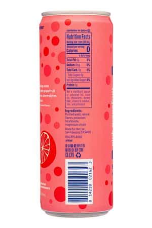 Hint Water: Hint-12oz-2024-SparklingWater-PinkeGrapefruit-Facts