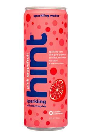 Hint Water: Hint-12oz-2024-SparklingWater-PinkGrapefruit-Front