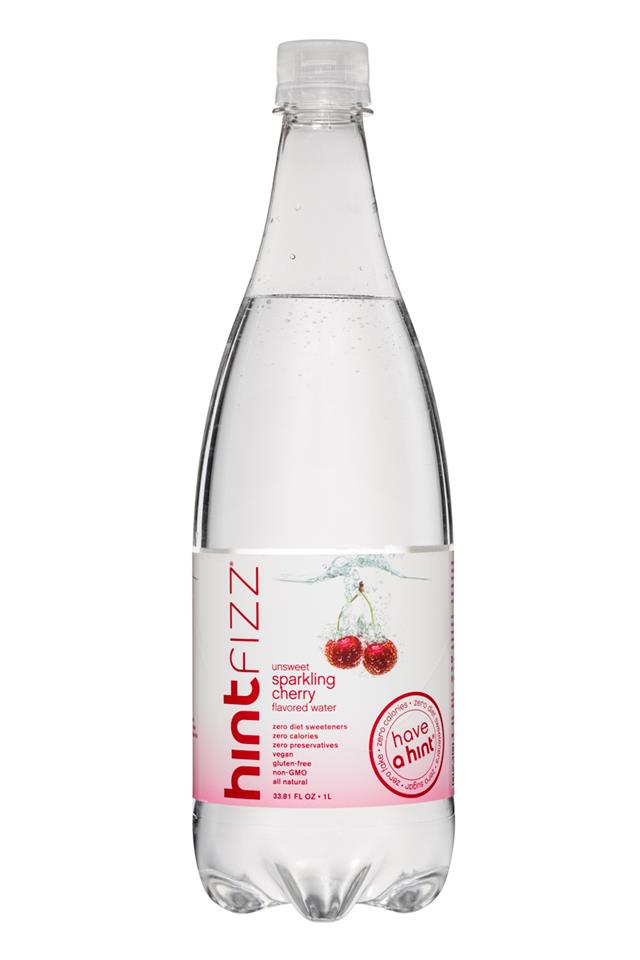 Hint Fizz: Hint-Fizz-1L-Unsweet-SparklingCherry-Front