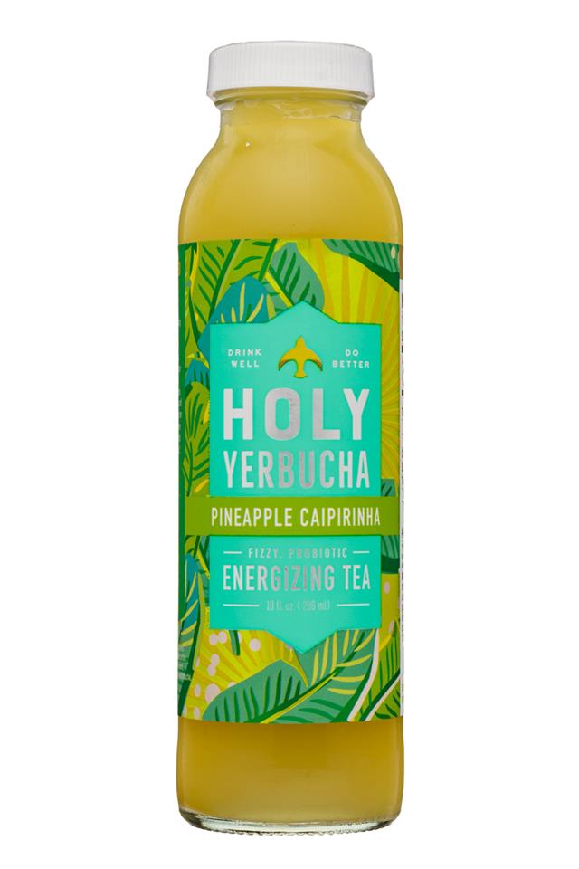 Holy Yerbucha: HolyYerbucha-10oz-Tea-PineappleCaipirinha-Front