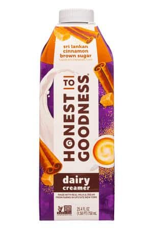 Honest To Goodness: HonestToGoodness-25oz-2022-Creamer-Dairy-SriLankanCinn-Front