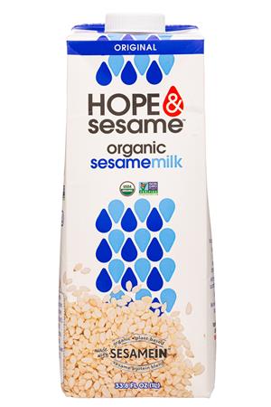 Hope & Sesame: Hope&Sesame-34oz-2022-SesameMilk-Original-Front