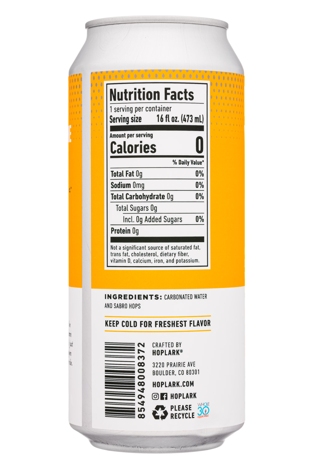 Hoplark: Hoplark-16oz-2021-HopWater-SabroHops-Facts