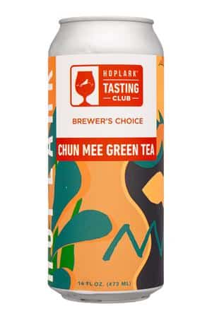 Hoplark: Hoplark-16oz-2023-BrewersChoice-ChunMeeGreenTea-Front
