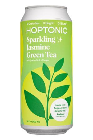 Hoptonic Tea: Hoptonic-16oz-2021-SparklingTea-Jasmine-Front