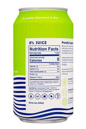 Hopwater: HopWtr-12oz-2022-Sparkling-Lime-Facts