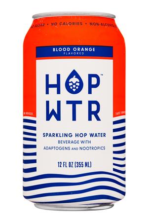 Hopwater: HOPWTR-12oz-2021-Sparkling-BloodOrange-Front