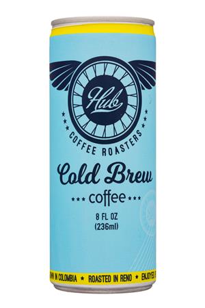 Hub Coffee Roasters: HubCoffeeRoasters-8oz-2020-ColdBrew-Front