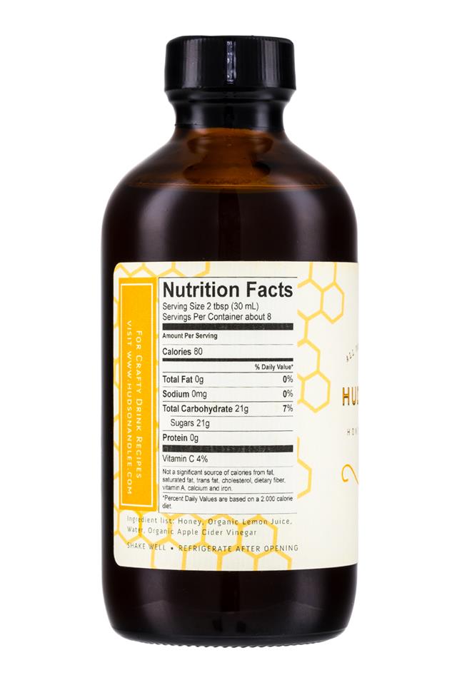 Hudson & Lee: HudsonAndLee-HoneySimpleSyrup-8oz-Facts