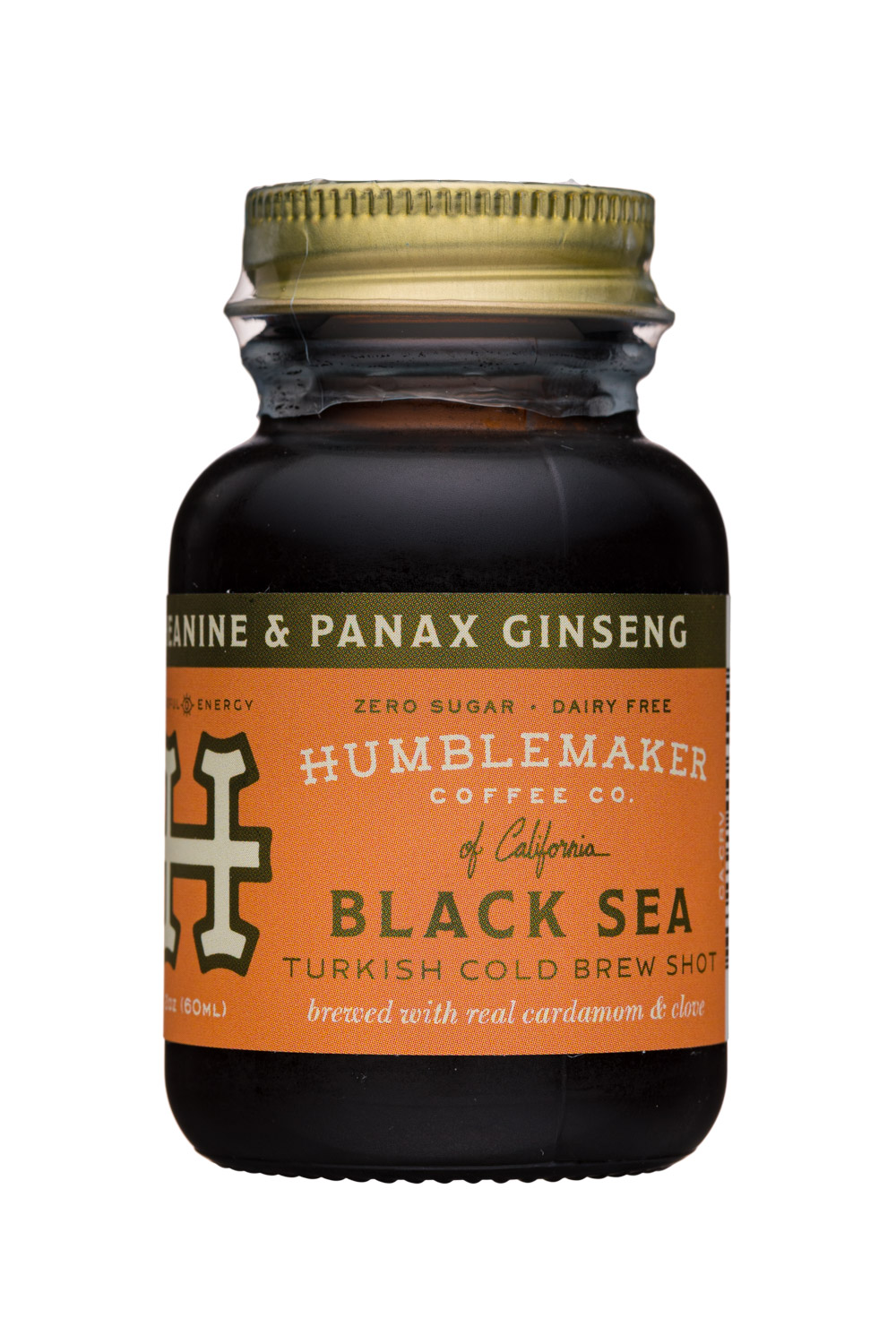 Humblemaker Coffee Co.: HumblemakerCoffee-60ml-2020-ColdBrewShot-BlackSea-Front