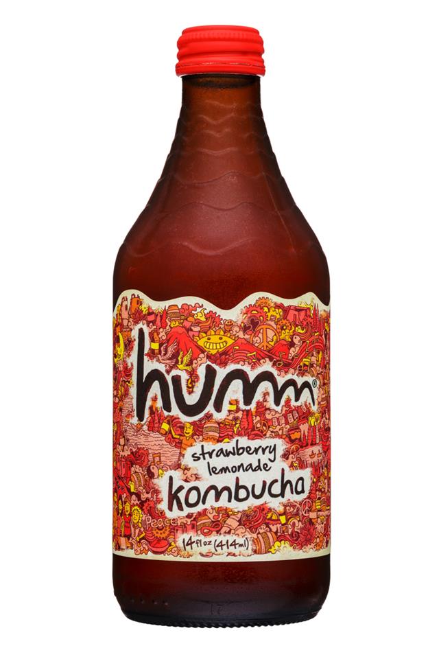 humm kombucha: Humm-14oz-Kombucha-StrawberryLemonade-Front