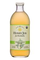 Huney Jun Kombucha: HoneyJun-12oz-Kombucha-PearLime-Front