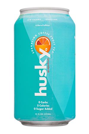 Husky: Husky-12oz-2021-SparklingCoffeeFruitTea-Grapefruit-Front