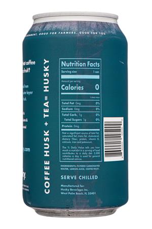 Husky: Husky-12oz-2021-SparklingCoffeeFruitTea-Lemon-Facts