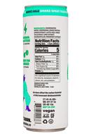 Hustle: MatchaBar-12oz-SparklingEnergy-LemonLime-Facts