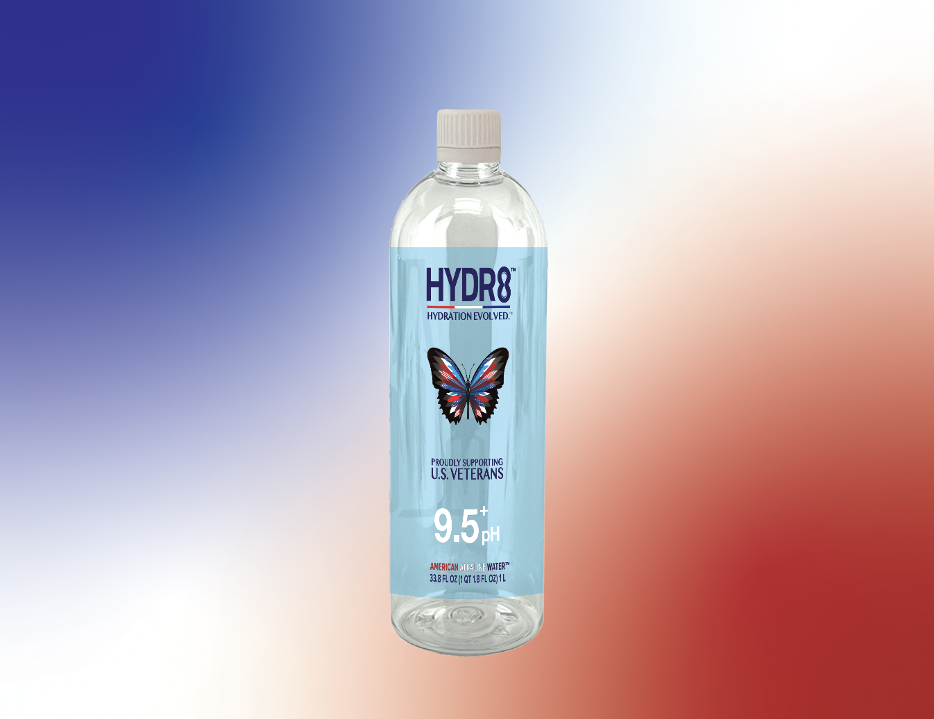 HYDR8 Alkaline Water (1-Liter 12 pack) pH 9.5+