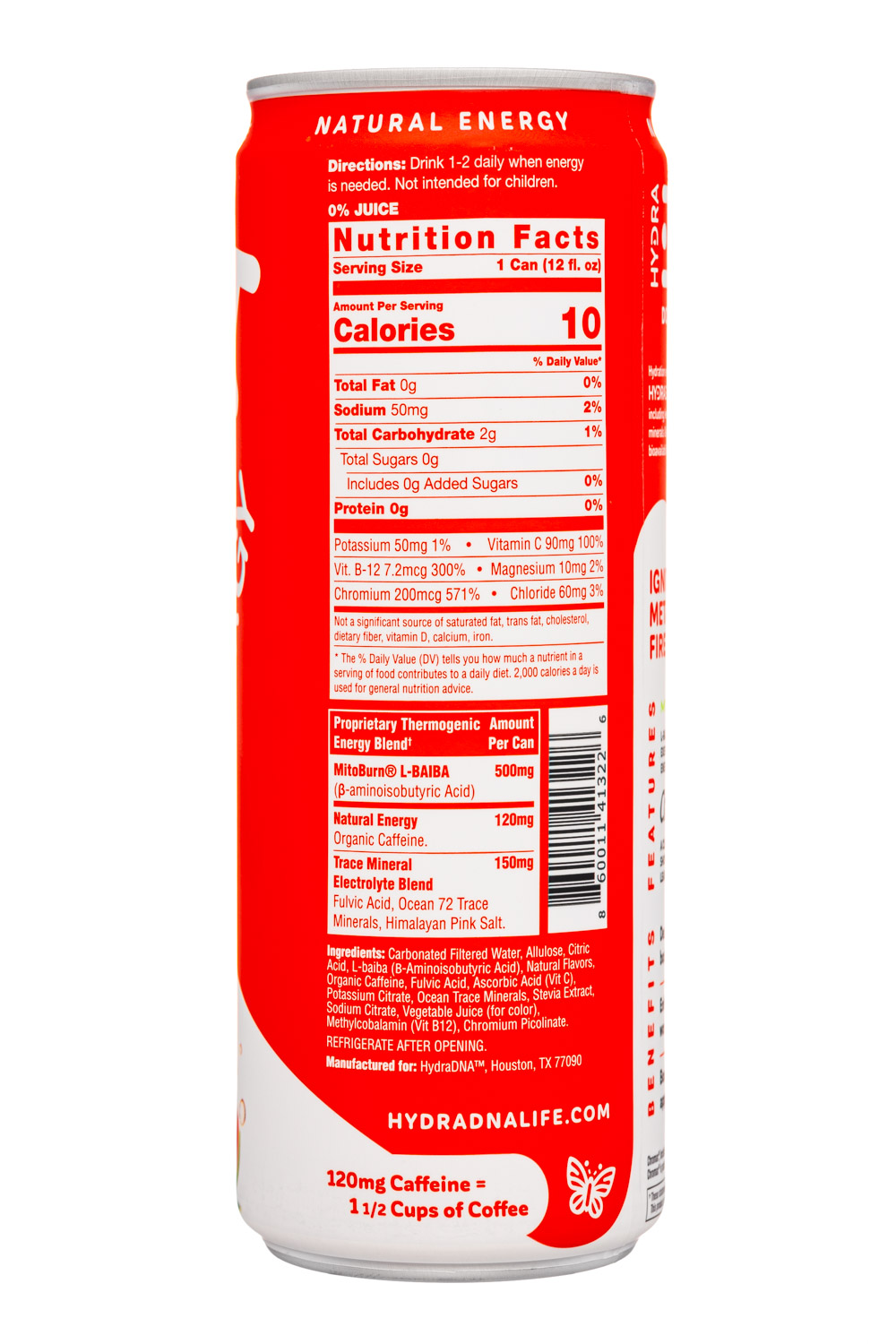 Hydra DNA: HydraDNALife-12oz-2024-Energy-Watermelon-Facts