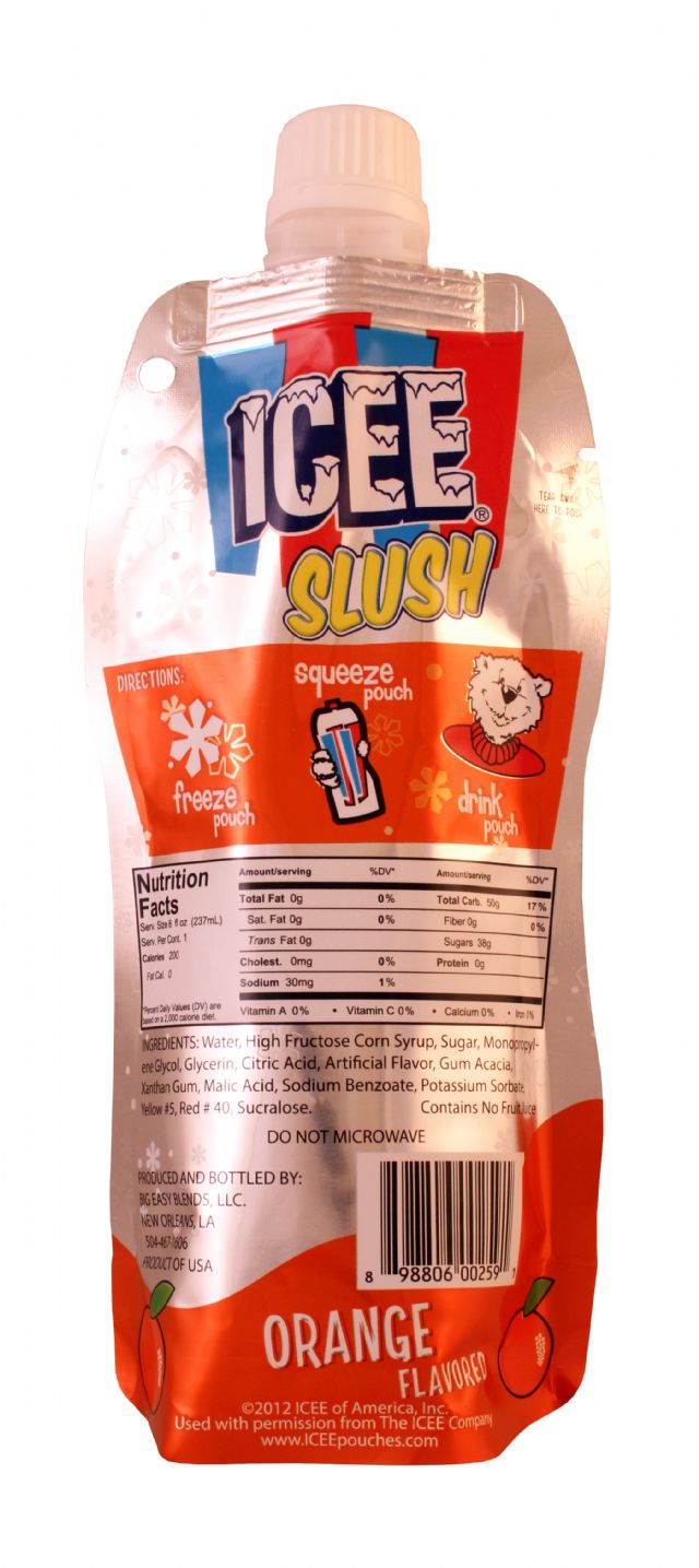 Icee Slush: Icee Orange Facts