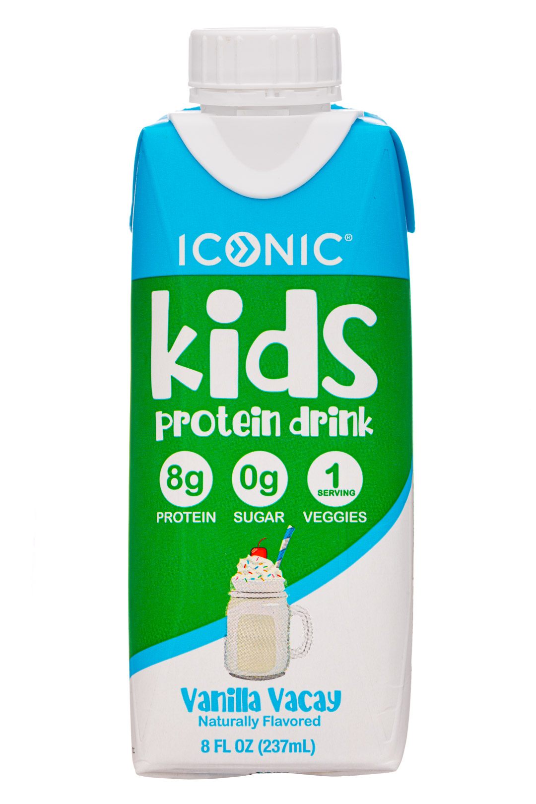 Iconic: Iconic-8oz-2020-KidsProtein-VanillaVacay-Front