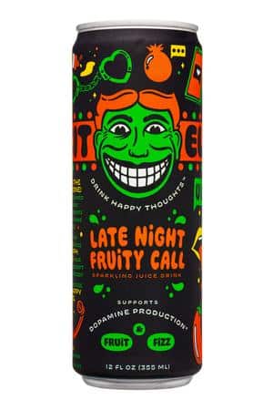 Illicit Elixirs: IllicitElixers-12oz-2023-SparklingJuice-LateNightFruityCall-Front