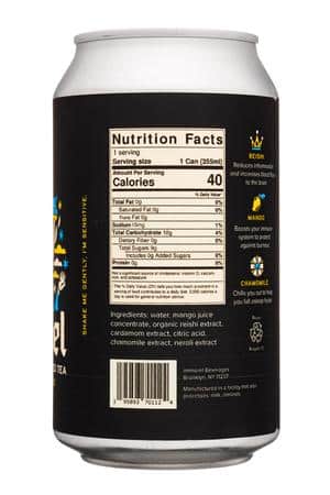 Immorel: Immorel-12oz-2023-MushroomTea-ReishiMangoCham-Facts