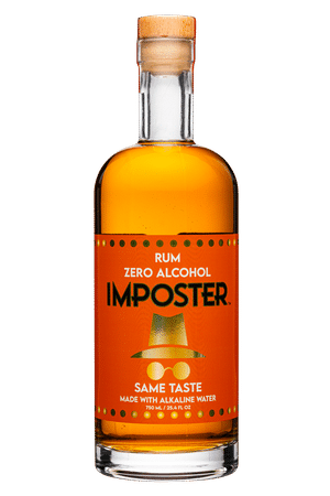 Imposter Beverages: Imposter-750ml-2025-NonAlc-Rum-Front
