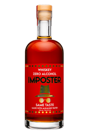 Imposter Beverages: Imposter-750ml-2025-NonAlc-Whiskey-Front