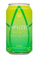 Infuzed: Infuzed-12oz-Thirst-SparklingWater-Lime-Front