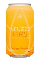 Infuzed: Infuzed-12oz-Thirst-SparklingWater-MangoPeach-Front