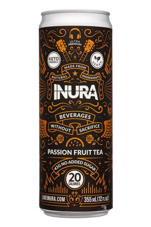 INURA: Inura-12oz-2022-PassionFruitTea-Front