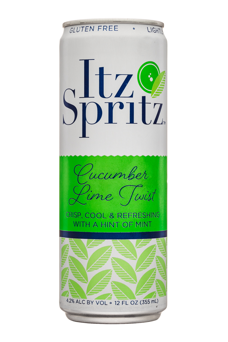 Itz Spritz: ItzSpritz-12oz-CucumberLimeTwist-Front